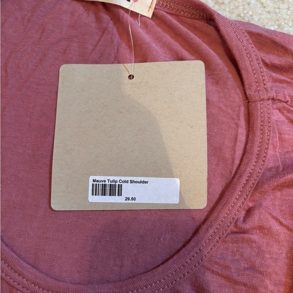 First Love Pink Ruffle Hem Top - Picture 2 of 3